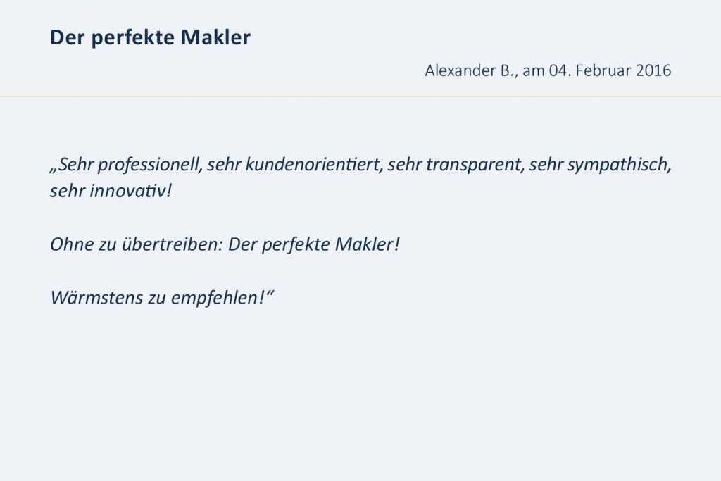 Bewertungen Immobilienmakler Düsseldorf, Bewertung, Erfahrung, Erfahrungen, Erfahrungsberichte