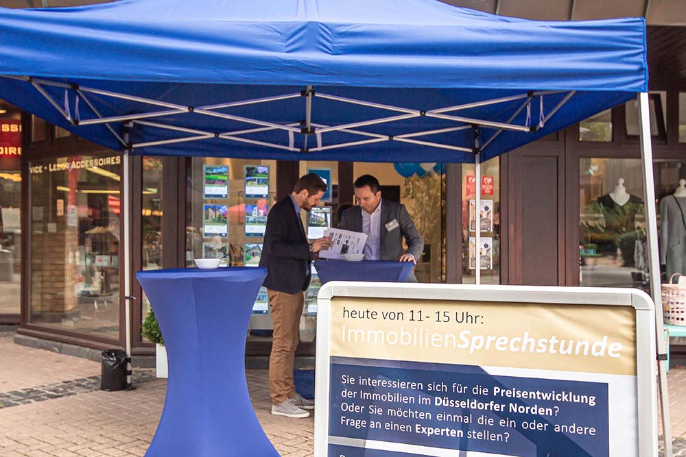 Grundstück verkaufen in Düsseldorf, Immobiliensprechstunde, unverbindliche Beratung durch Immobilienmakler zu Immobilienverkauf in Düsseldorf