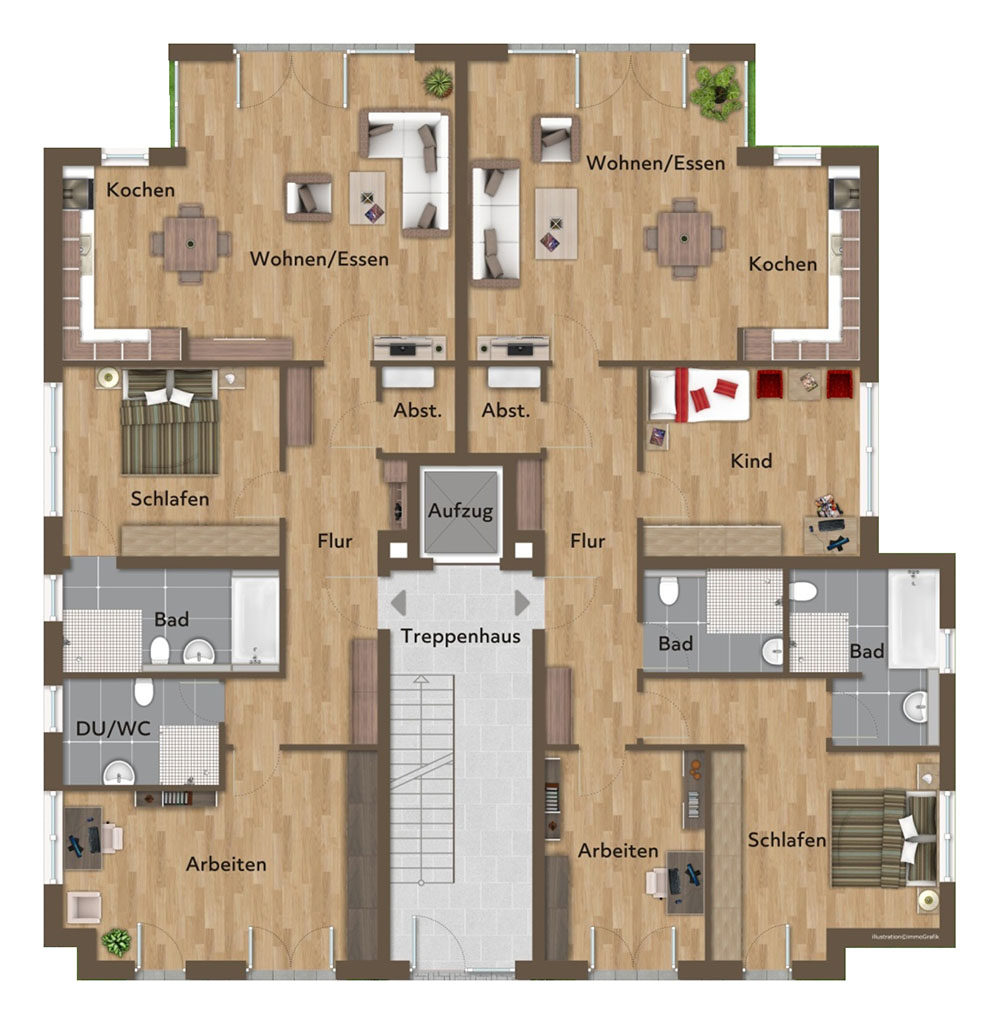 EG ohne Garten Neubauprojekt in Kaarst Mehrfamilienhaus Neubau Lange Hecke