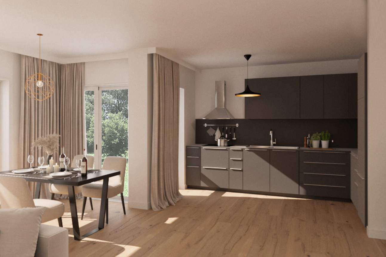 Küche Neubauprojekt in Kaarst Mehrfamilienhaus Neubau Lange Hecke