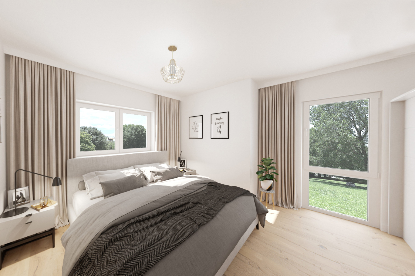 Schlafzimmer Neubauprojekt in Kaarst Mehrfamilienhaus Neubau Lange Hecke