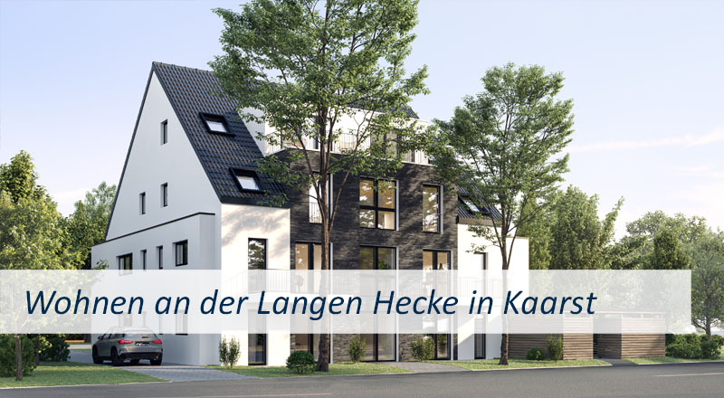 Neubau Projekte Projektierung Bauträger Neubauprojekt in Kaarst Mehrfamilienhaus Neubau Lange Hecke